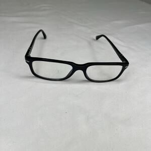 Persol Eyeglasses Frame handmade in Italy, black frame, classic "FRAMES ONLY"